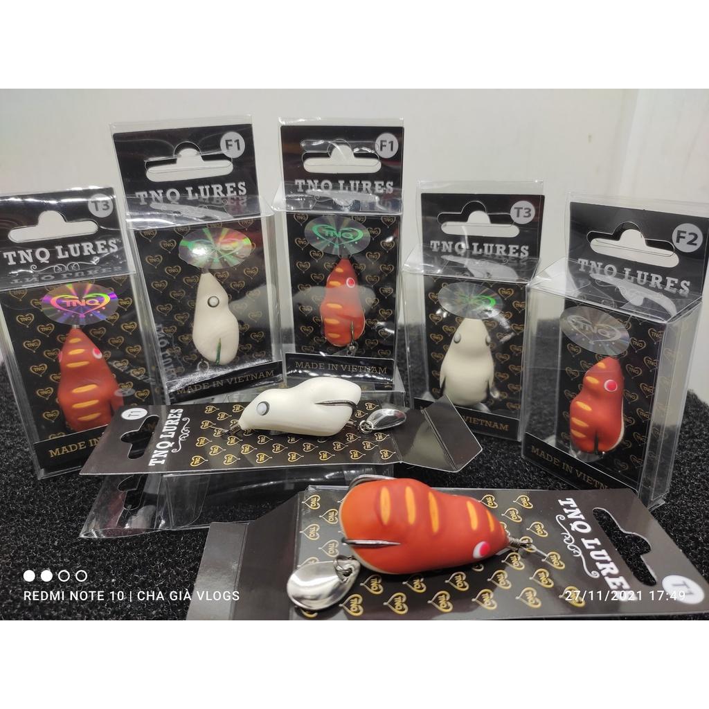 Mồi Lure Nhái Hơi TNQ CHUYÊN SĂN LÓC SỘP CHUỐI HOA SIÊU NHẠY: T1 VÀ T3---F1 VÀ F2