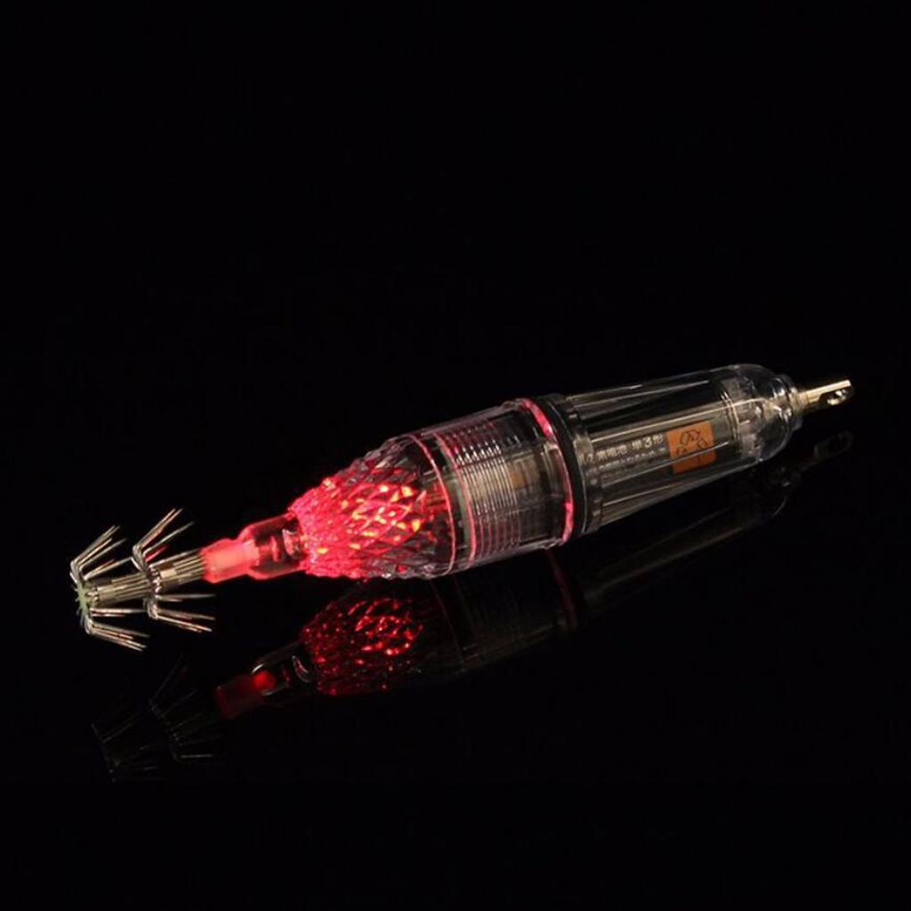3 Pieces Luminous Octopus Squid Jig Hook 12cm Saltwater Fishing Lure Bait