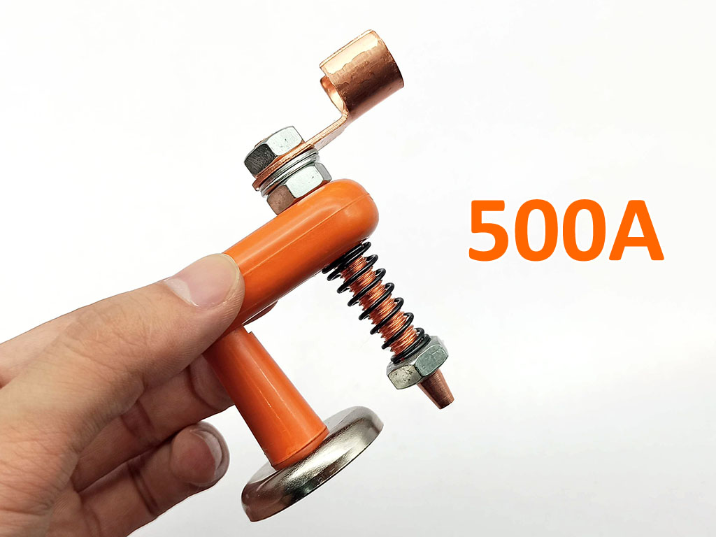 Kẹp mát nam châm đơn 500A tiếp xúc lò xo