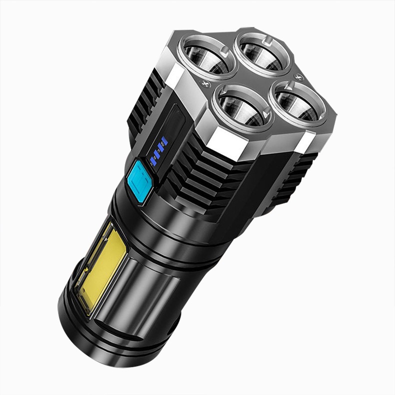 Đèn pin led, đèn pin siêu sáng, đèn pin mini dùng cho cắm trại, có thể sạc được bằng USB