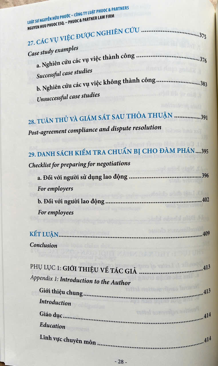 Dẫn Dắt Thoả Thuận Dàn Xếp Với Người Lao Động