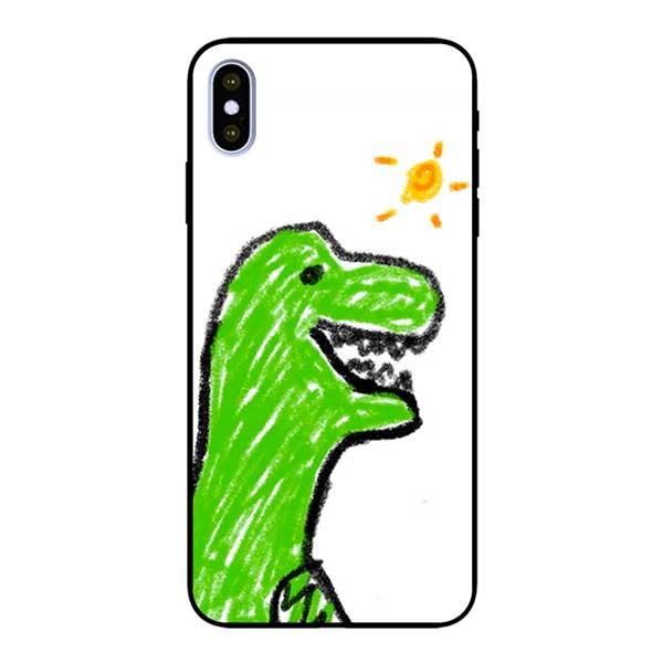 Ốp lưng dành cho iPhone X / Xs / Xs Max / Xr - Vẽ Khủng Long Xanh