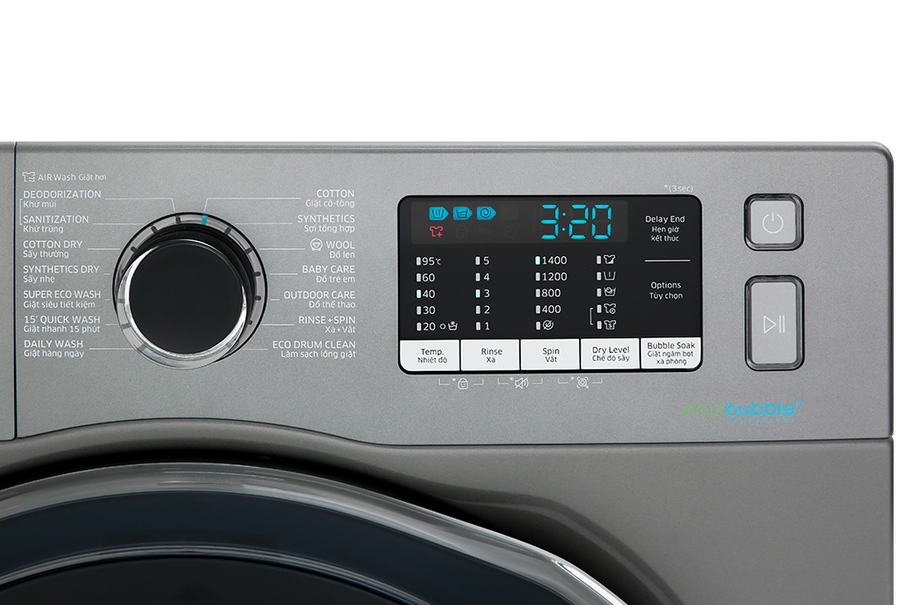 Máy giặt sấy Samsung AddWash Inverter 9.5 kg WD95K5410OX/SV - HÀNG CHÍNH HÃNG