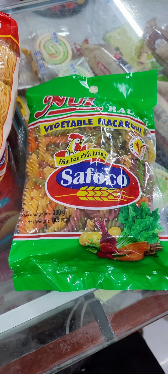 Nui rau củ xoắn Safoco gói 300g