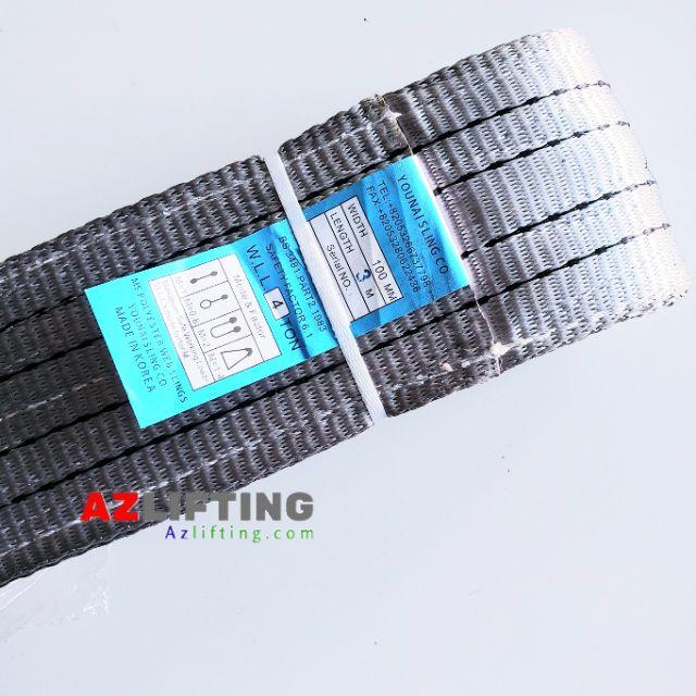 Dây cáp vải cẩu hàng 4 tấn 3 mét Hàn quốc