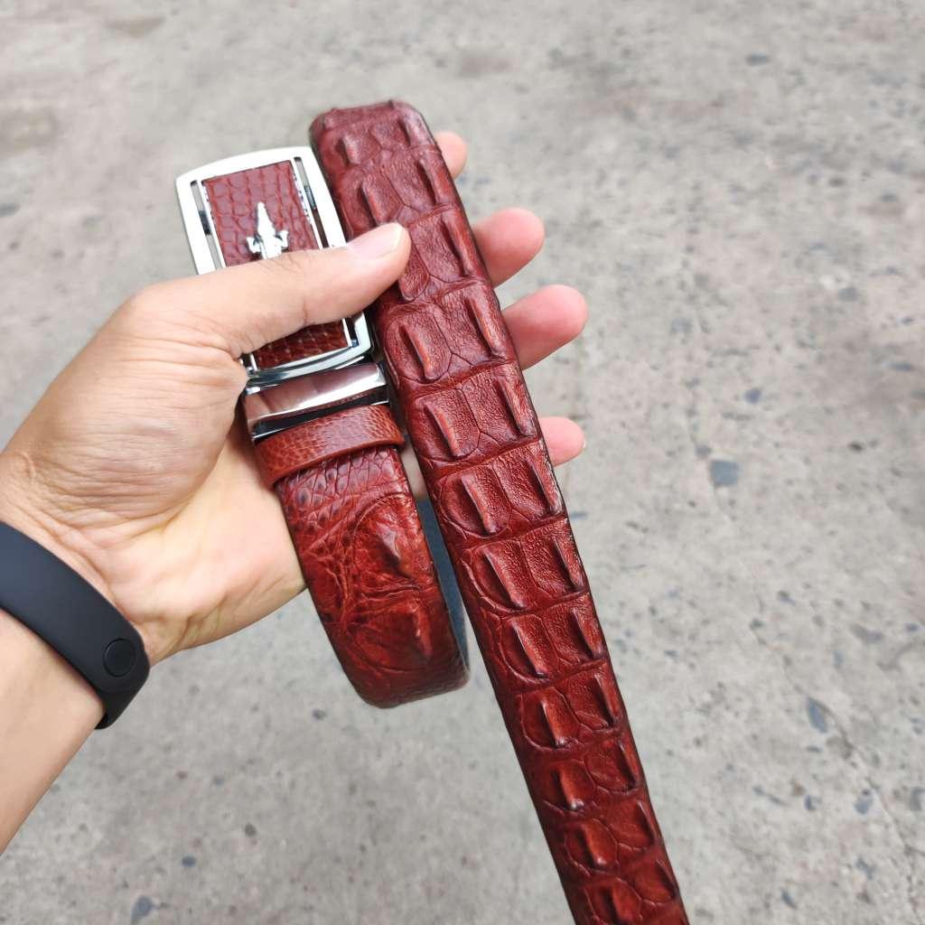 Thắt Lưng Da Cá Sấu. Gù Cá Sấu Đẹp Sang Chảnh TS119B