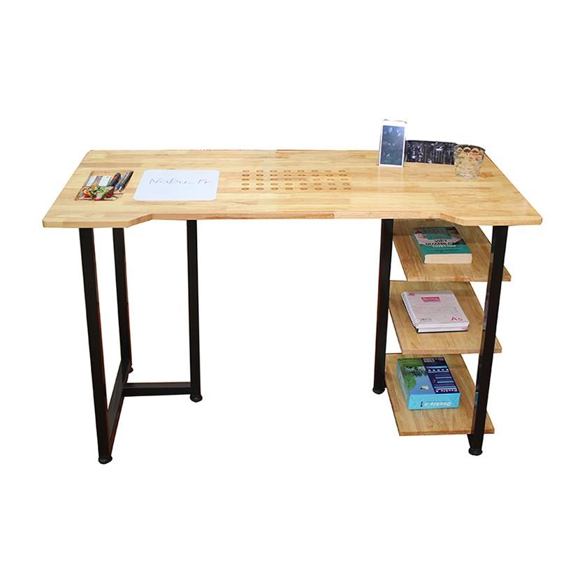 Bàn liền kệ thông minh gỗ tự nhiên LK03