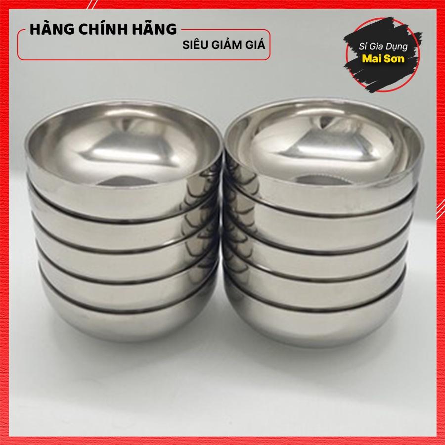 Bát Inox 304 Cách Nhiệt 2 Lớp Trơn Chất Liệu Inox Cao Cấp Tiện Dụng Giữ Mùi Thức Ăn Kích Thước 16-18-20cm