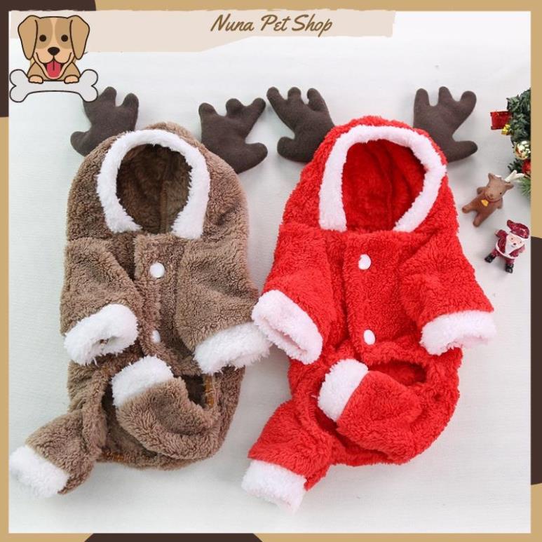 Áo tuần lộc cho thú cưng - Áo noel, giáng sinh cho chó mèo