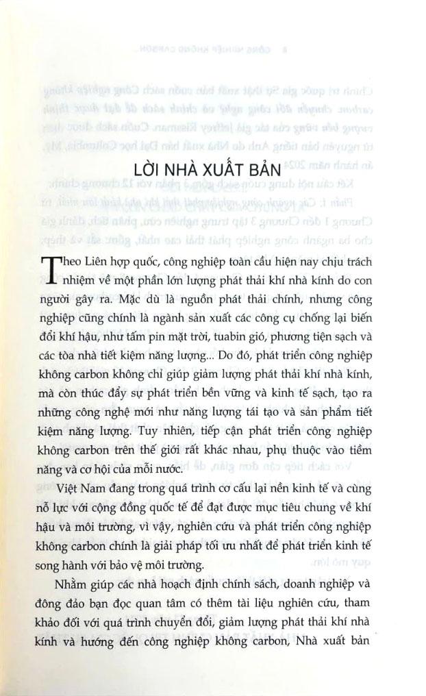 Sách - Công Nghiệp Không Carbon - Chuyển Đổi Công Nghệ Và Chính Sách Để Đạt Được Thịnh Vượng Bền Vững