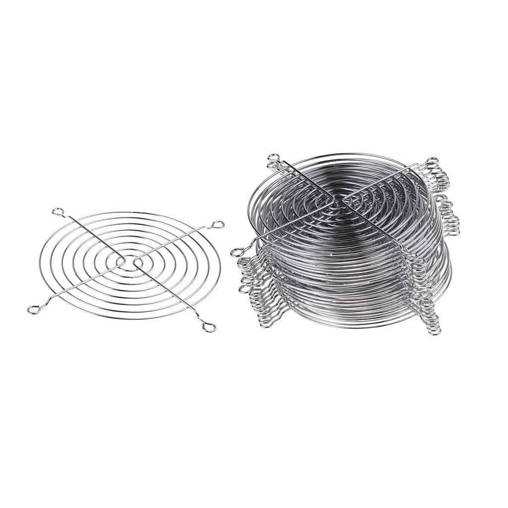 2X 20Pcs Computer Case Cooling Fan Finger Guard Metal Grill Protector 12cmx12cm