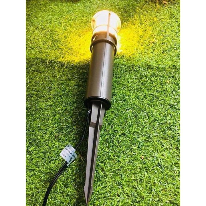 Đèn LED sân vườn, Đèn Nấm Cắm Cỏ 3W, MV-CC301, 12V, Vỏ mầu đen, AS: vàng