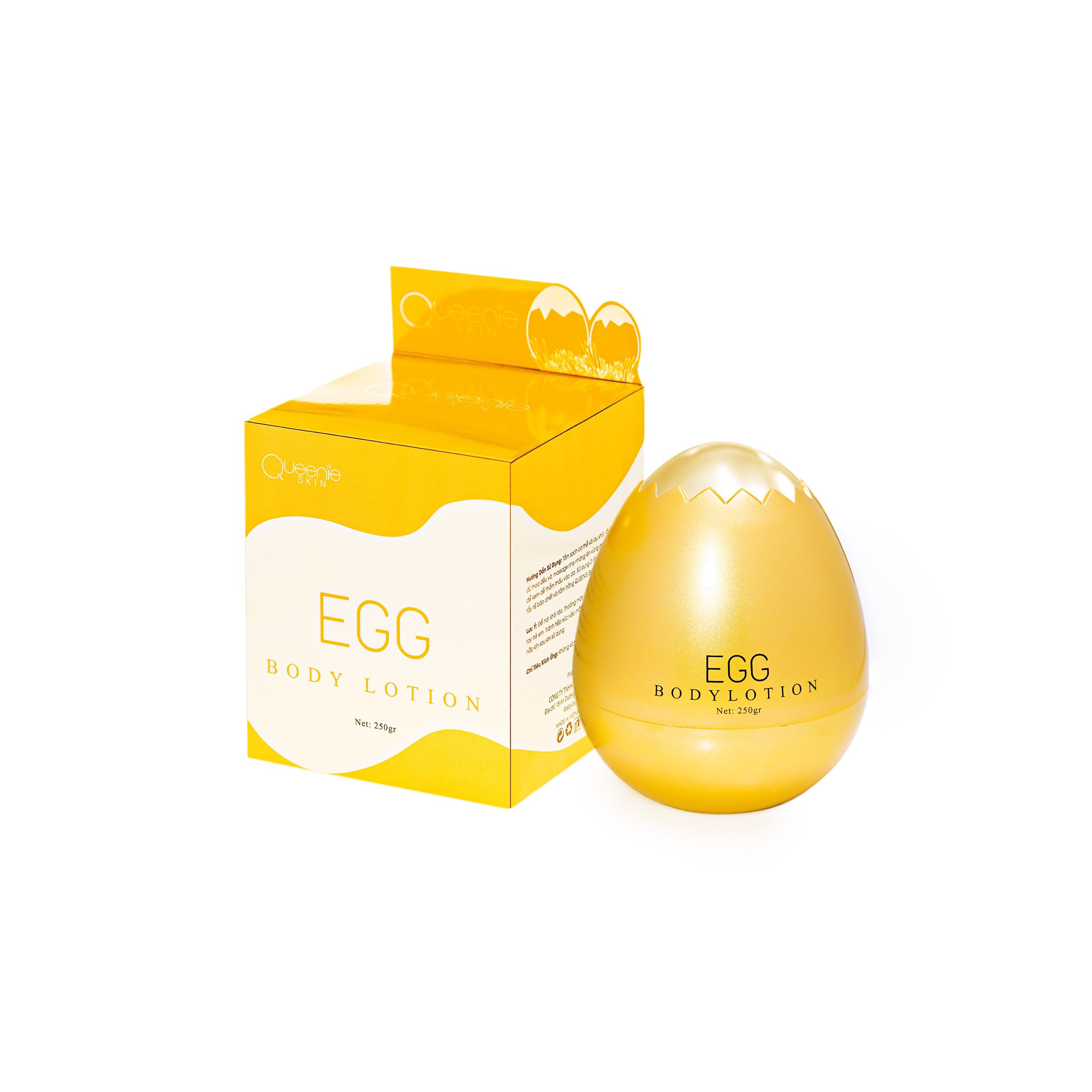 Kem Dưỡng Da Toàn Thân EGG BODY LOTION Queenie Skin - Hương Thơm Sang Trọng, Mang Lại Vẻ Đẹp Mịn Màng, Rạng Rỡ Cho Làn Da Cơ Thể, Hỗ Trợ Nâng Tông, Giúp Da Tươi Sáng Hơn - Hàng Chính Hãng