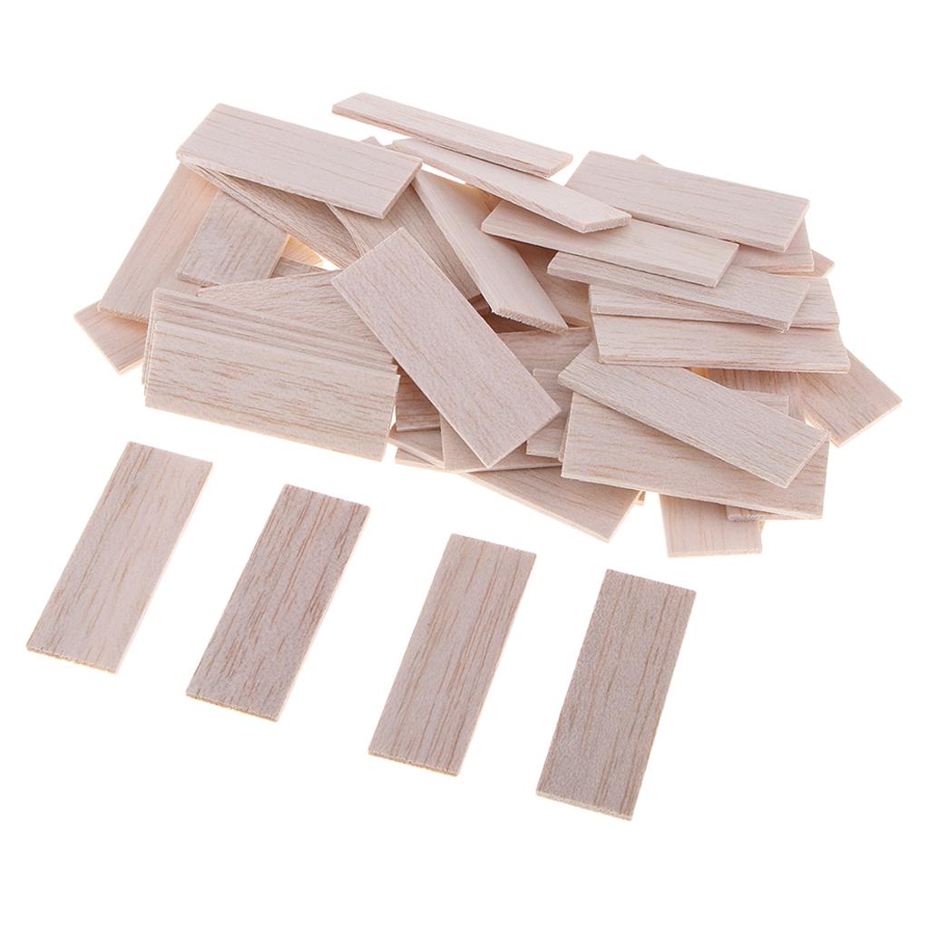 Natural Round Balsa Wood Woodcraft Flat Sticks Dowel