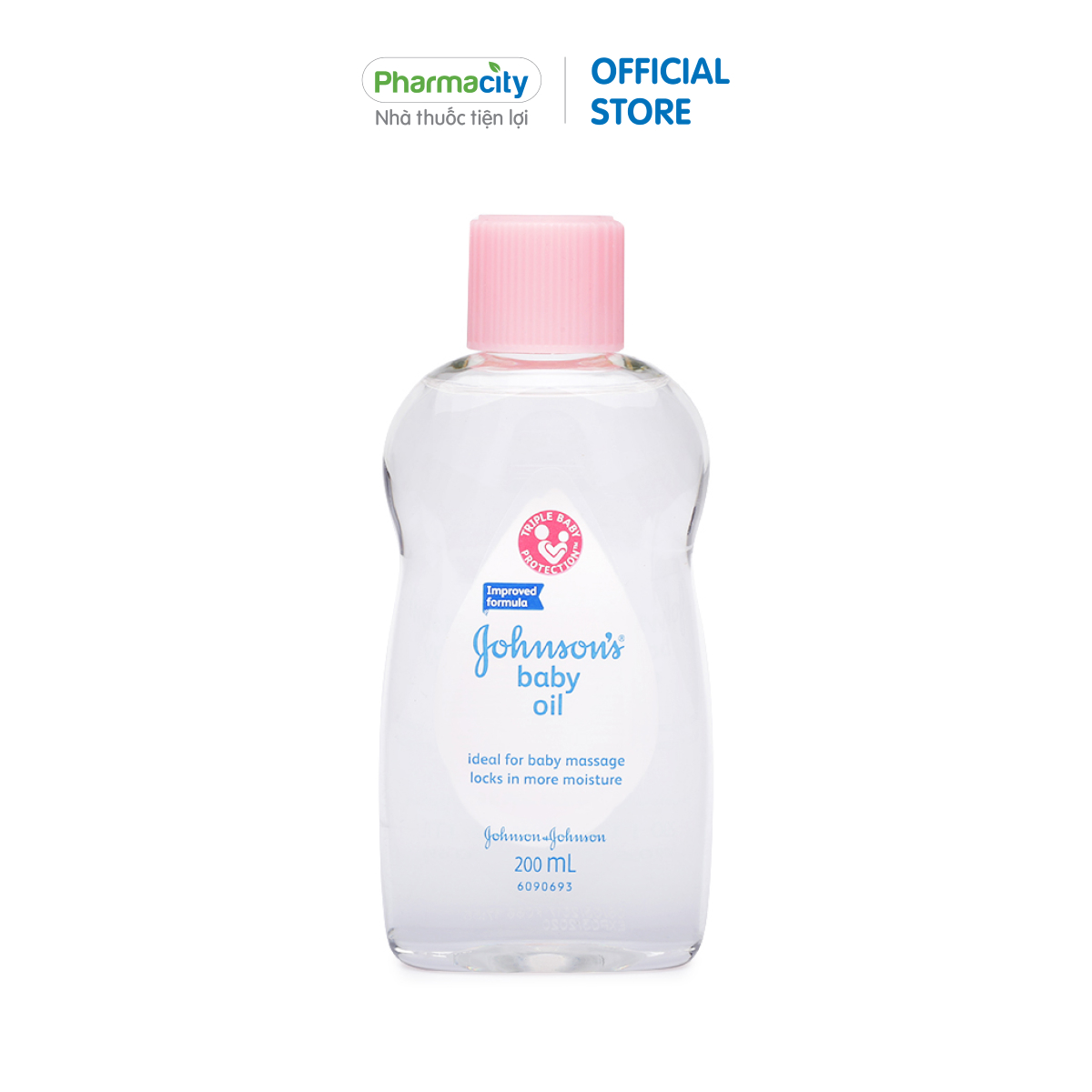 Dầu mát-xa và dưỡng ẩm Johnson Baby Oil (200ml)