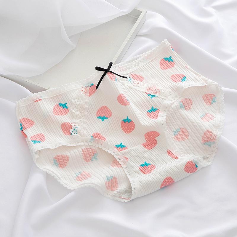 Quần lót nữ cotton kháng khuẩn họa tiết hoa quả dễ thương QLN024