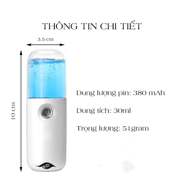 Máy Phun Sương Cầm Tay Xịt Khoáng MINI NANO 30ml