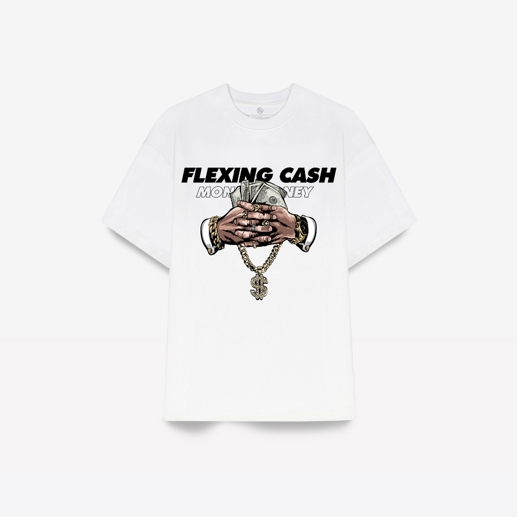 Áo Local Brand, Áo Thun Oversize, Hình In Tay Cầm Flexing Money KOIN