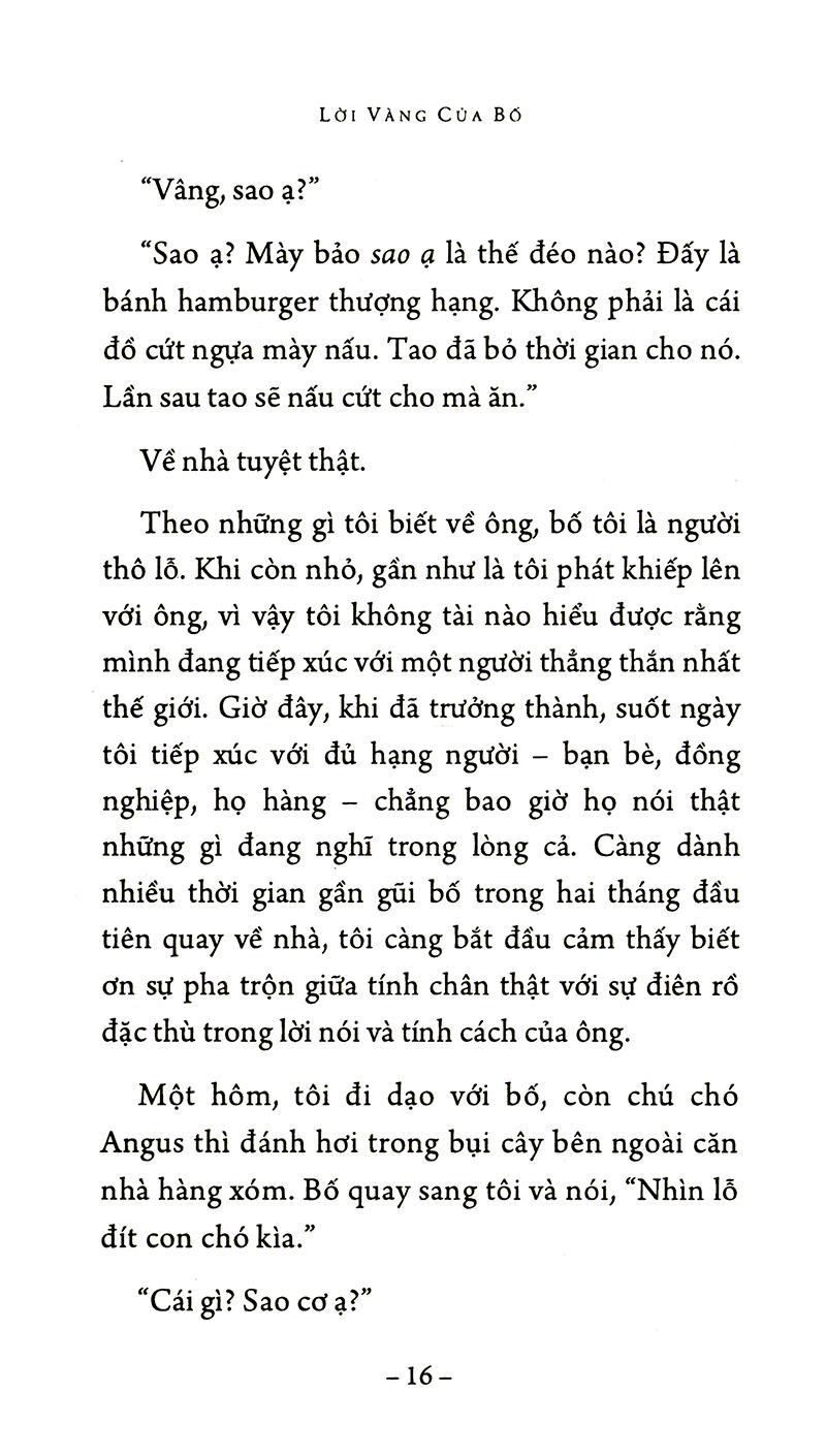 Lời Vàng Của Bố (Tái Bản 2018)