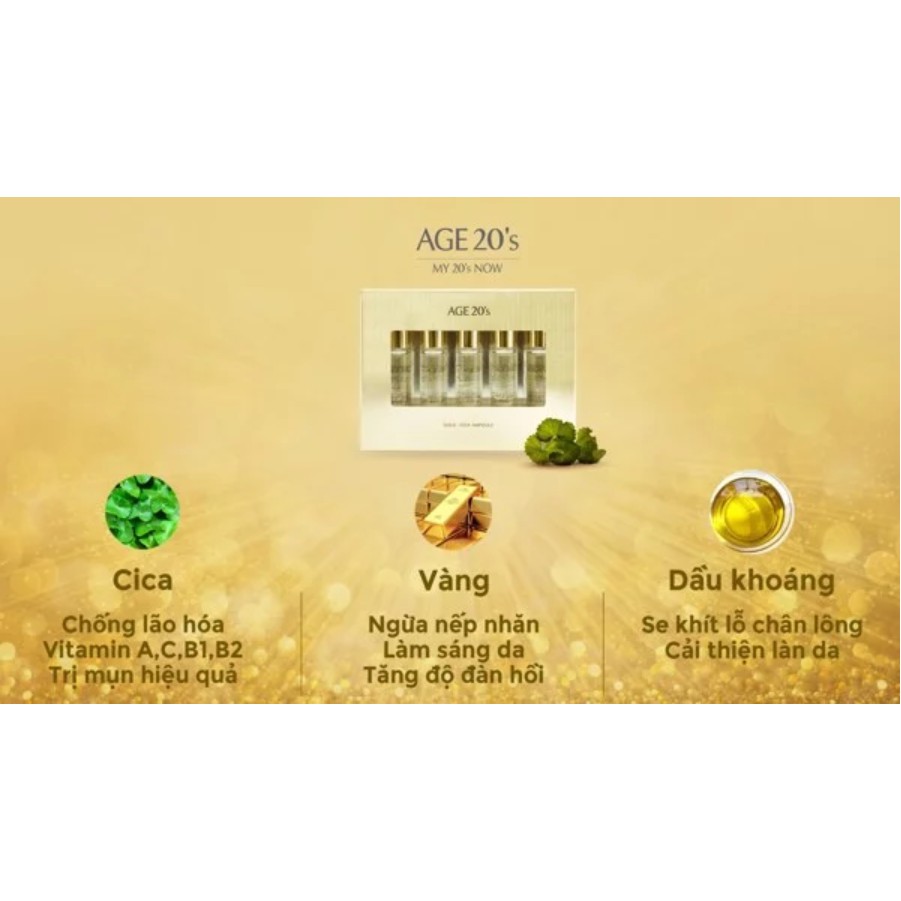 Tinh Chất Dưỡng Da Age 20's Gold Cica Ampoule (Set 5ea) 10ml