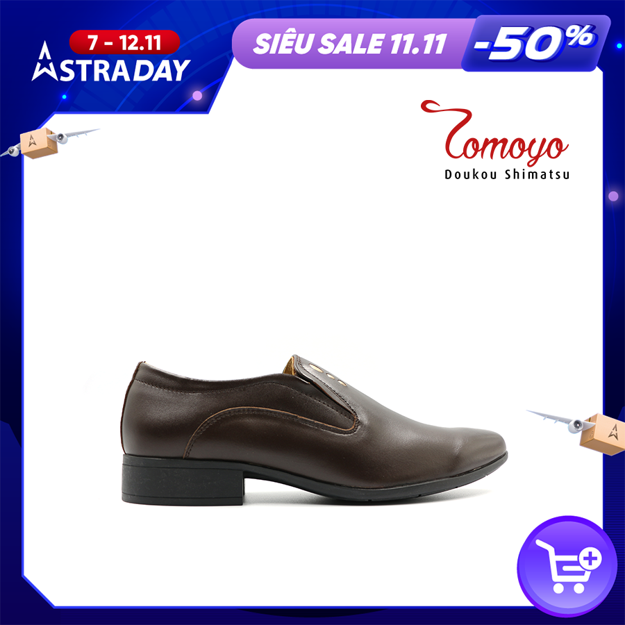 Giày Da Nam Bit Loafer Tomoyo TMN06402