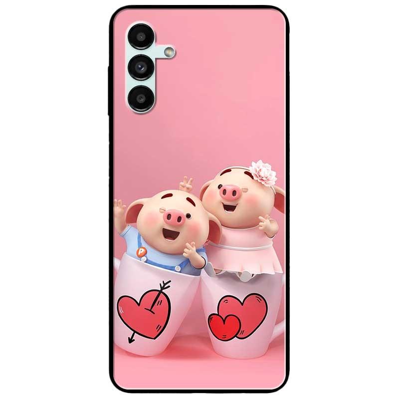Ốp lưng dành cho Samsung A13 5G - Samsung A33 5G - Hai Chú Heo Ly Cặp