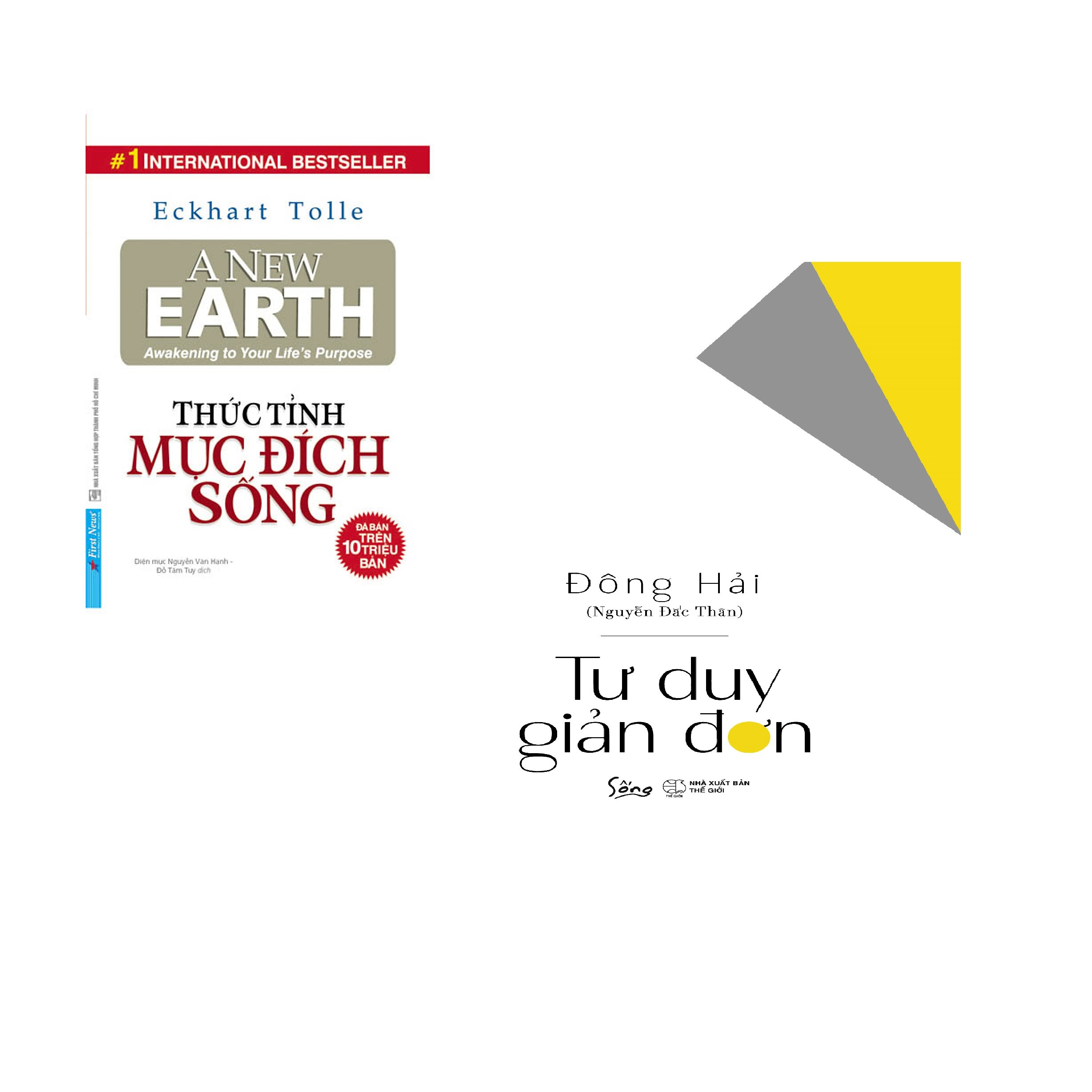 Combo 2 cuốn sách: Thức Tỉnh Mục Đích Sống + Tư duy giản đơn