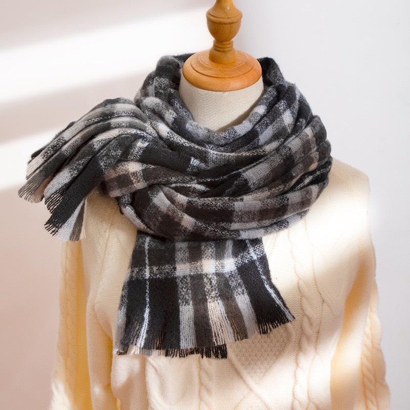 KHĂN LEN QUÀNG CỔ NAM NỮ, KHĂN QUÀNG CỔ NOEL MỀM MỊN NHẸ ẤM CAMCAMVINTAGE KHĂN CHOÀNG CỔ NAM, KHĂN ĐÔI KHĂN CARO VINTAGE