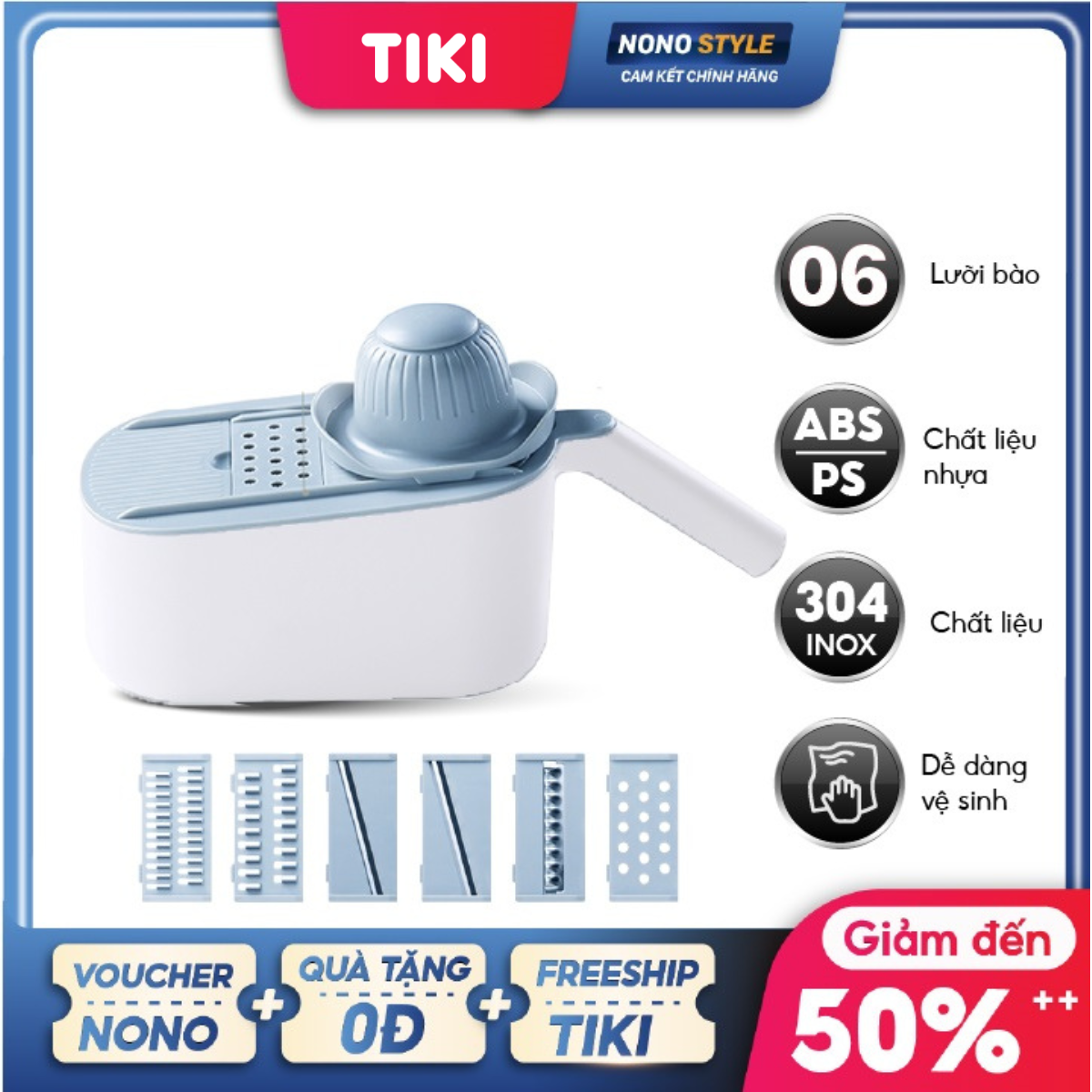 Bộ Thái Rau Củ Đa Năng ECOCO - Hàng Chính Hãng