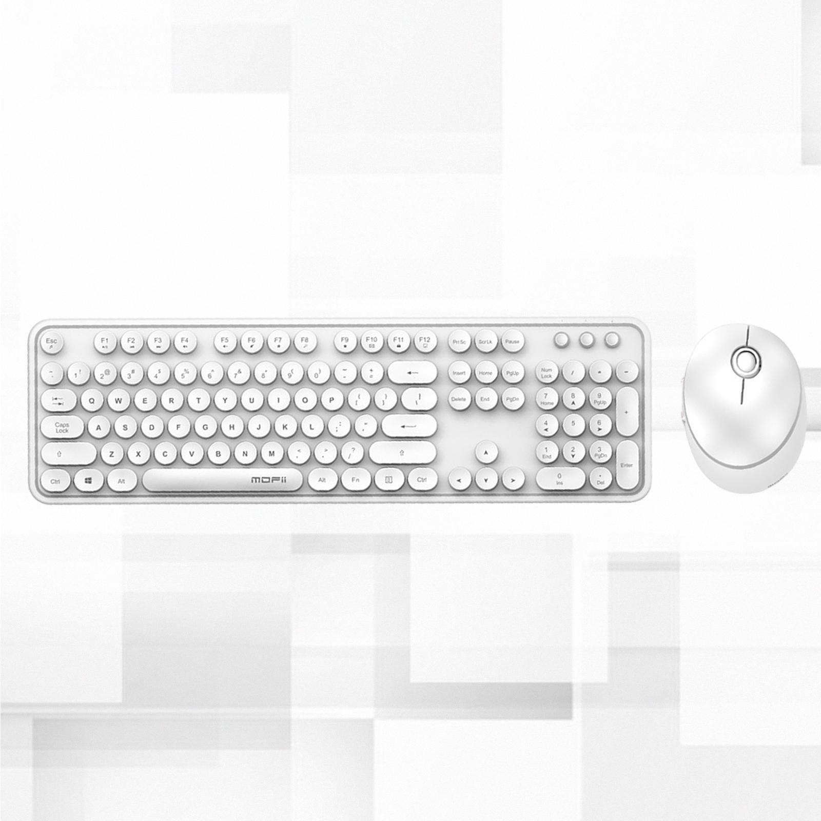 Mini Wireless 2.4G Keyboard With Mouse With White