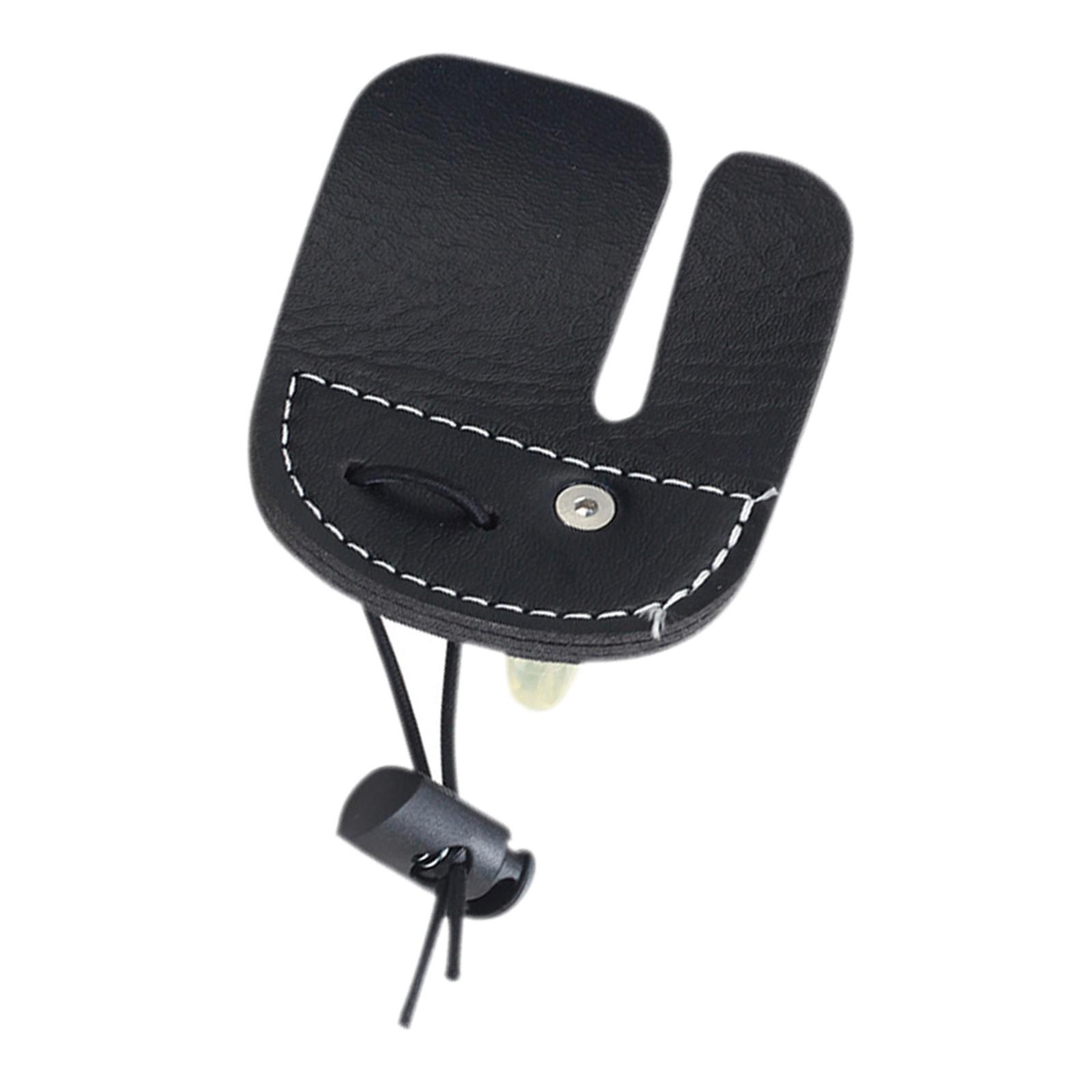 Finger Tab, Leather Finger Guard Protective Gear, Right Left Handed Bowstring Saver