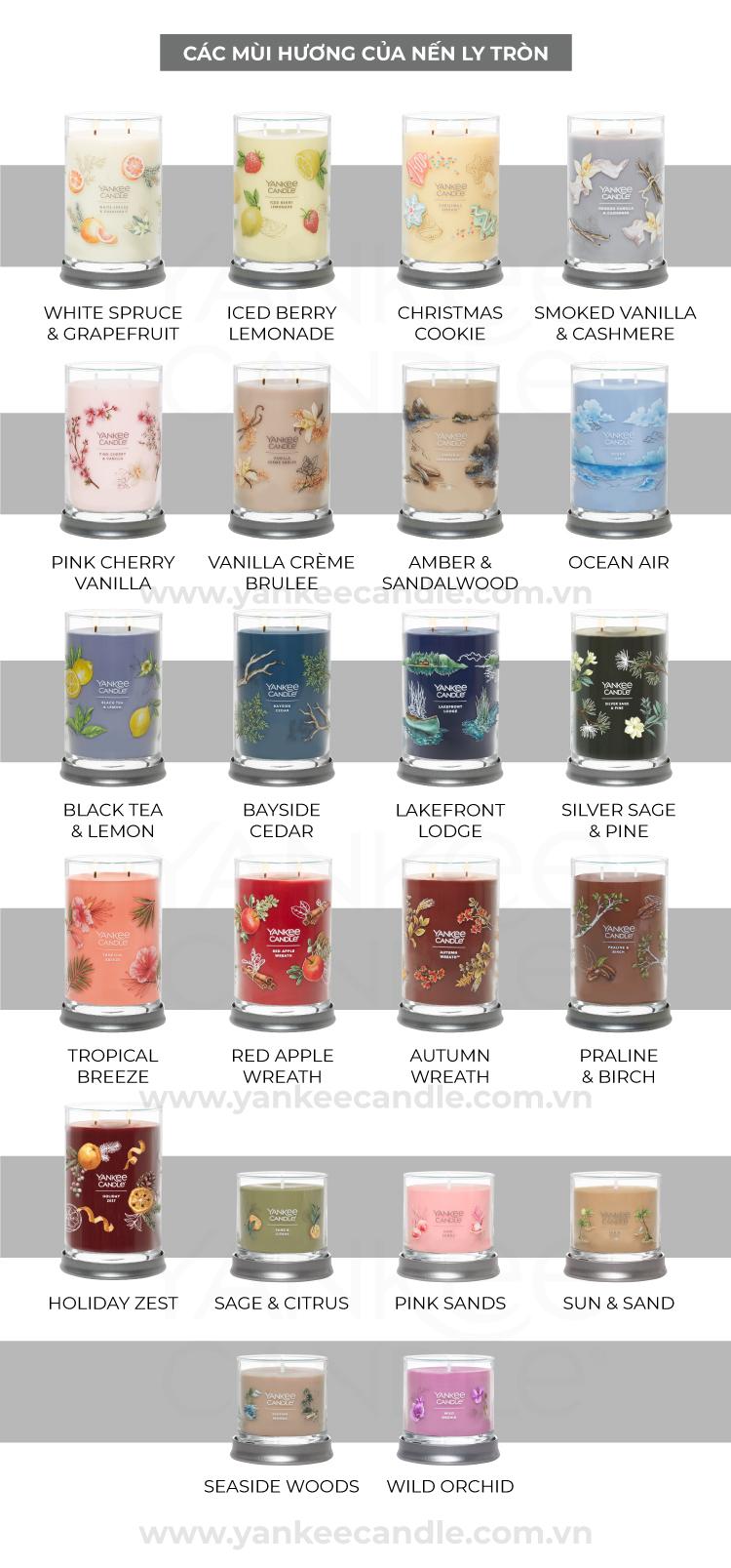 Nến ly tròn sáp đậu nành Yankee Candle size S - Holiday Zest