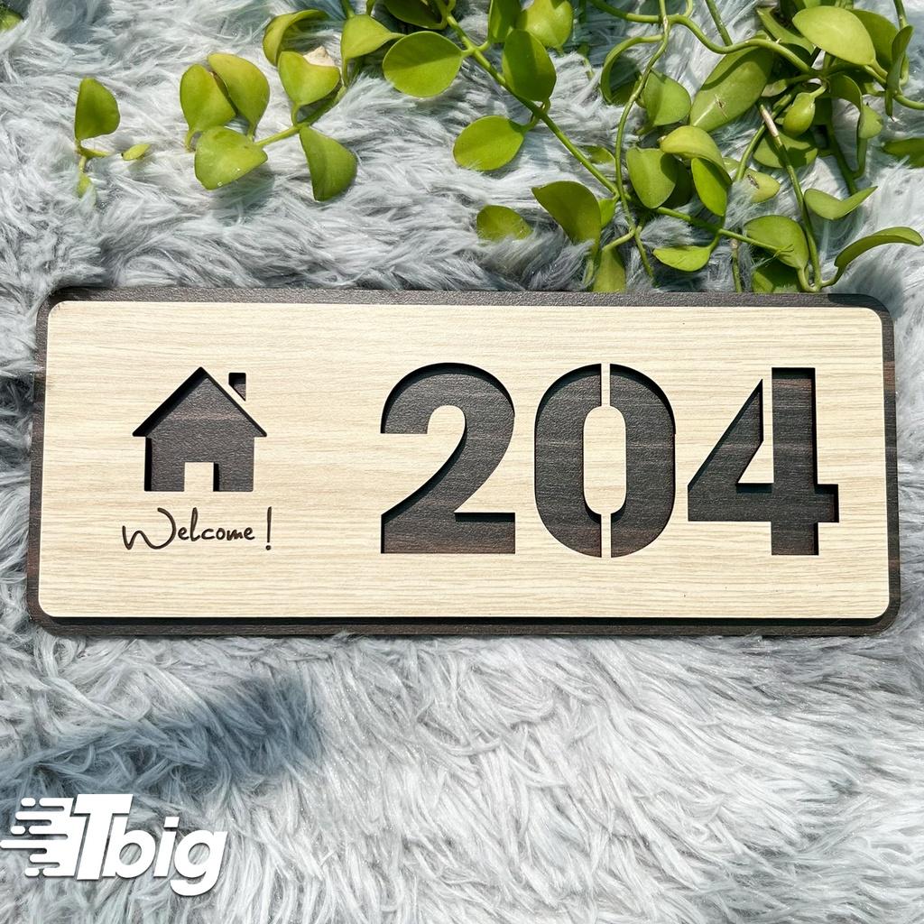 Bảng số nhà cắt khắc nội dung theo yêu cầu mẫu TV08