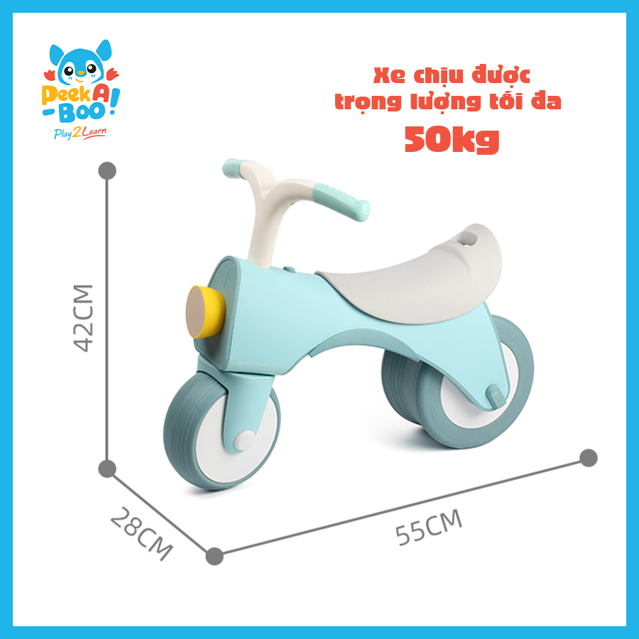 Xe Chòi Chân PEEK A BOO Kèm Đèn Và Nhạc Cho Bé PAB024
