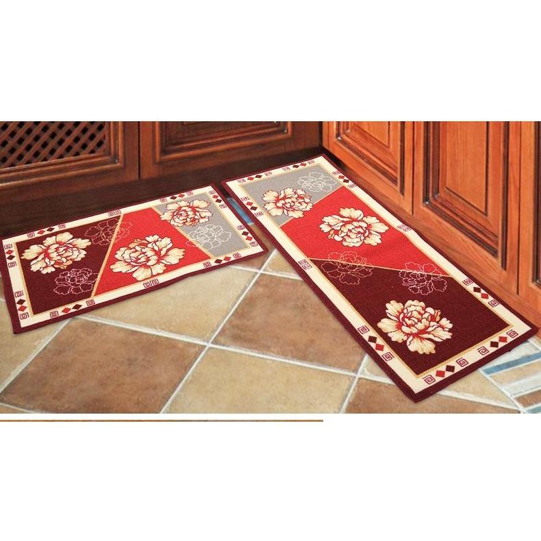 Bộ 02 Thảm Nhà Bếp 3D Trang Trí Sang Trọng