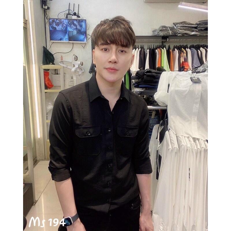 QUẦN ĐŨI DÀI SƠ MI NAM DÀI TAY ĐŨI CỔ TÀU CỔ BẺ HÀN QUỐC HOT 2020 thời trang nam atb shop