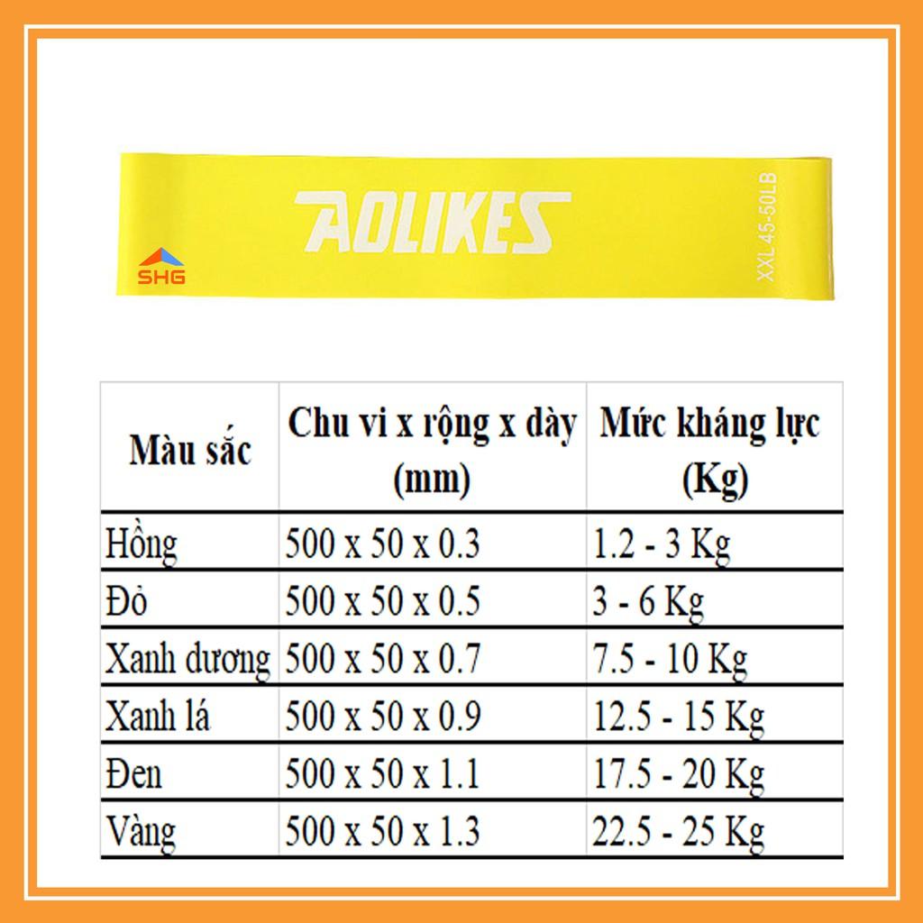 COMBO 6 DÂY KHÁNG LỰC MINIBAND AOLIKES