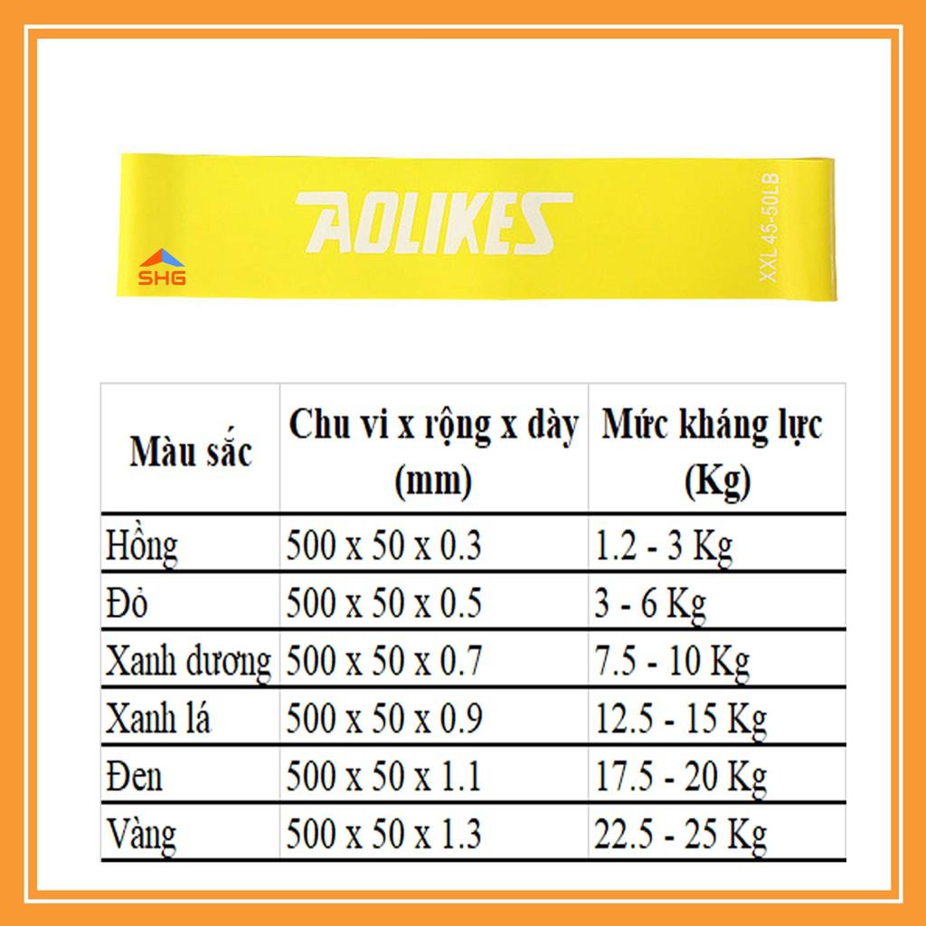 COMBO 6 DÂY KHÁNG LỰC MINIBAND AOLIKES