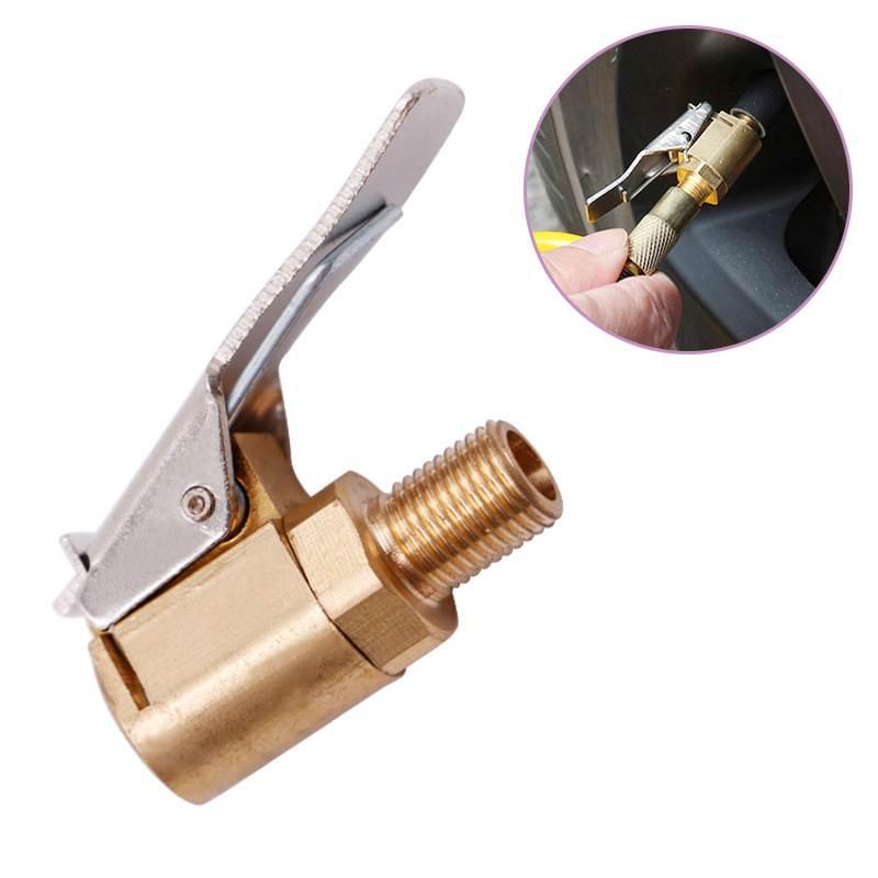Car Air Pump American Threaded Air Nozzle Adapter Car Air Pump Accessories Outdoor Tools Quick Change Head Clamp Type Air Nozzle