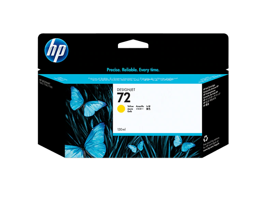 Mực in HP 72 130-ml Yellow DesignJet Ink Cartridge (C9373A) - Hàng chính hãng