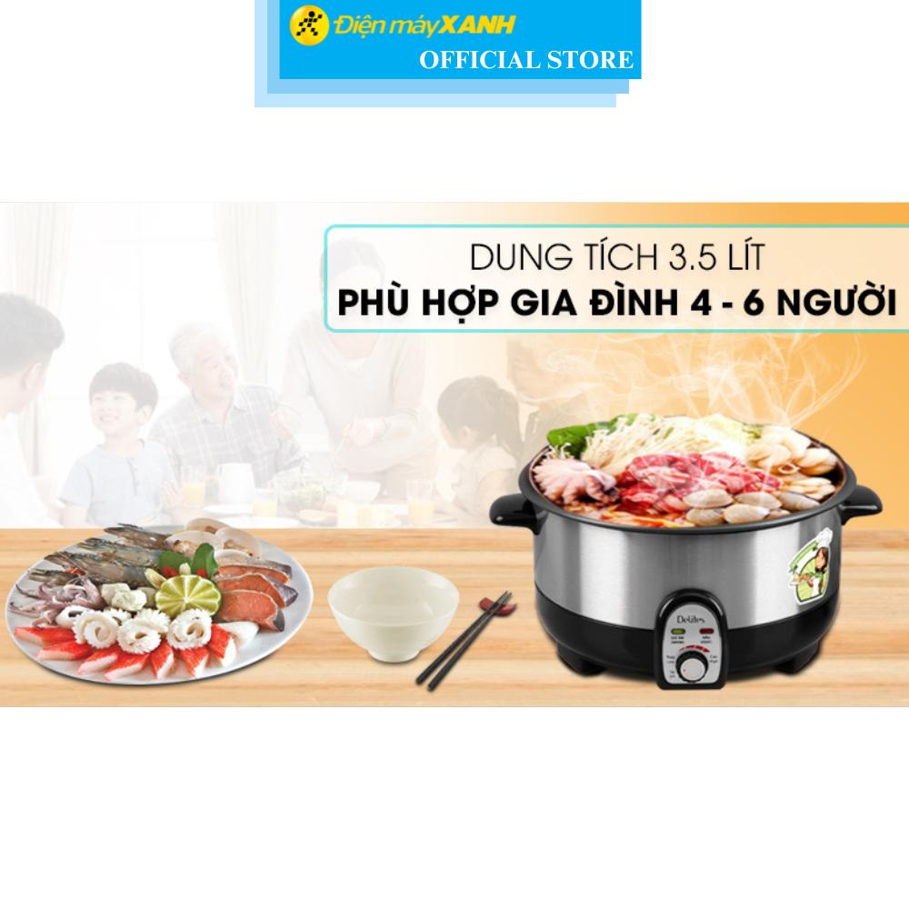 Nồi lẩu điện Delites CBR35-80 3.5 lít - Hàng Chính Hãng
