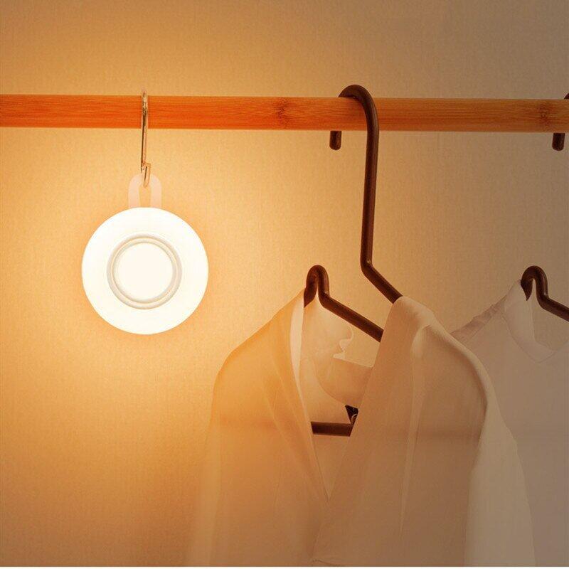 LED Night lights/ wall lamp, White shell, White/ Gold (warm white) lighting, Wireless smart sensing, For living room, bedroom, staircase, corridor, indoor night light, Use AA battery power, 0.25W