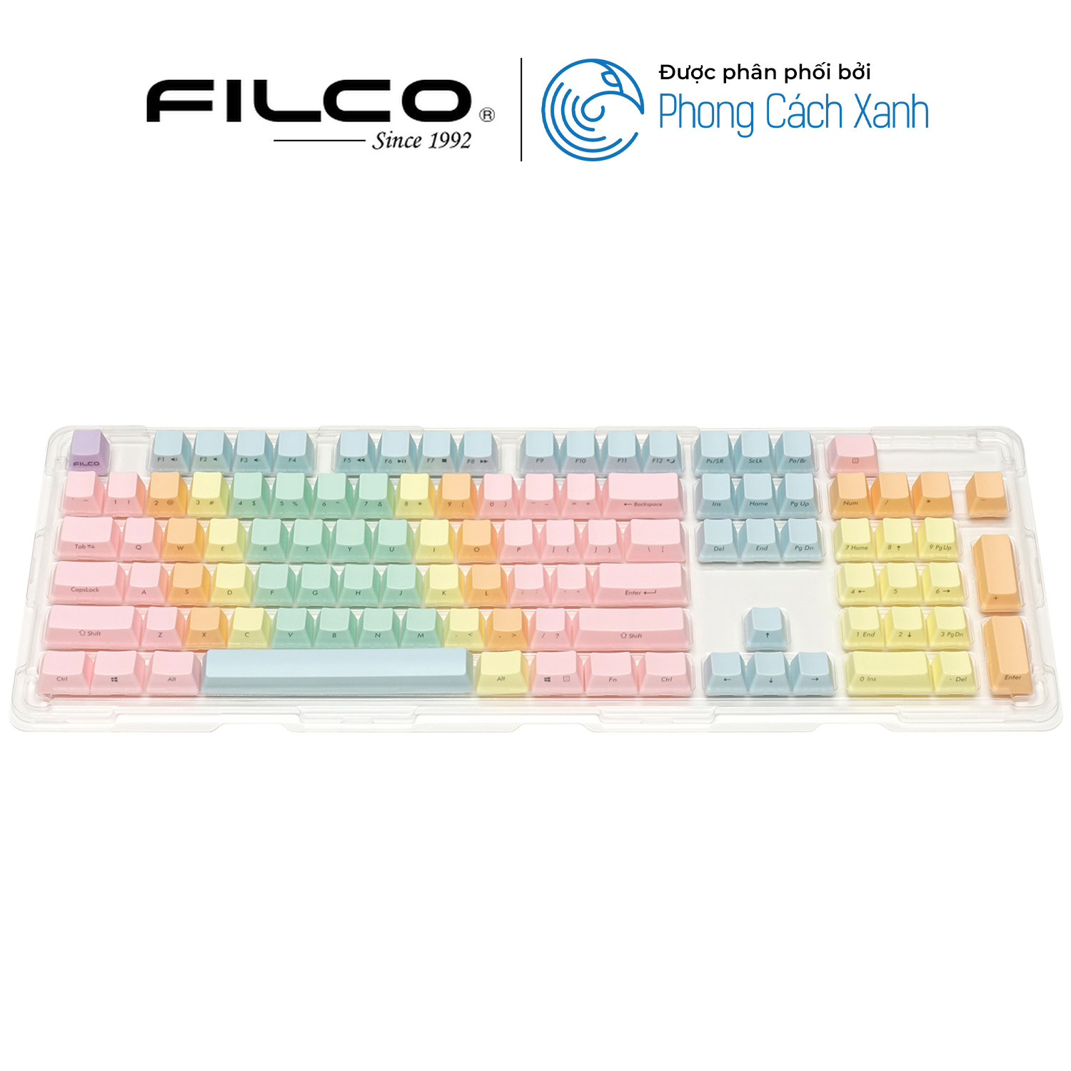 Bộ keycap Filco Macaron 104 phím - Chữ Ninja - Hàng Chính Hãng