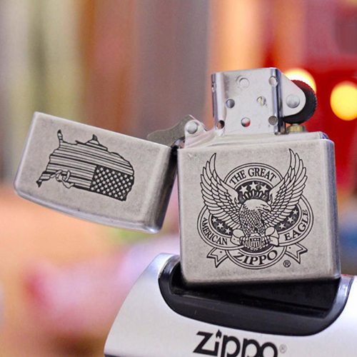 Bật Lửa Zippo 121fb The Great Am Eagle 2016