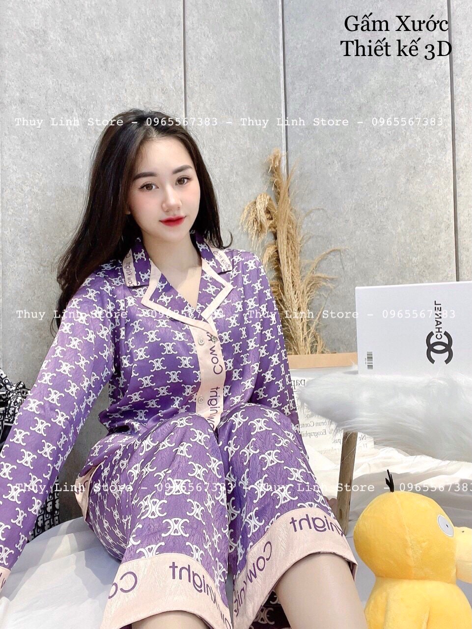 Sét bộ ngủ pyjama hoạ tiết sang chảnh size dưới 60kg