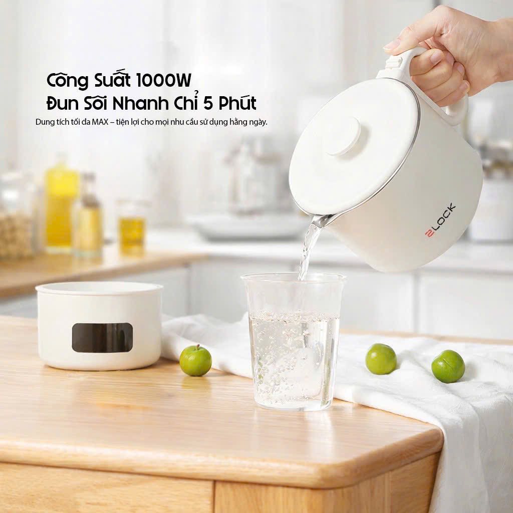 Ấm/ca nấu gấp gọn 2Lock Korea hàng chính hãng