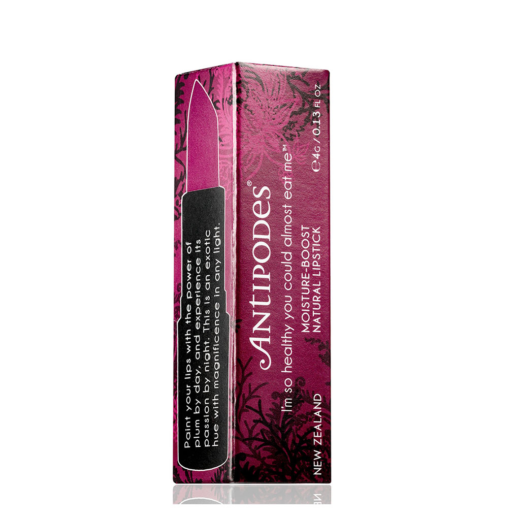 Son Môi Thiên Nhiên Màu #13 Tím Hồng Antipodes Lipstick Oriental Bay Plum 400 4g