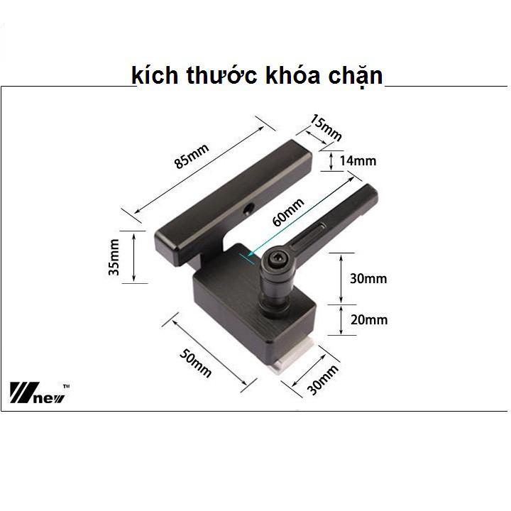 Cữ Khóa Chặn Gỗ Cho Thanh Ray Trượt Bàn Cưa