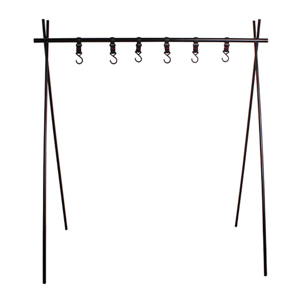 Triangle Hanging Rack Aluminum Alloy Outdoor Camping Travel Shelf Hanger
