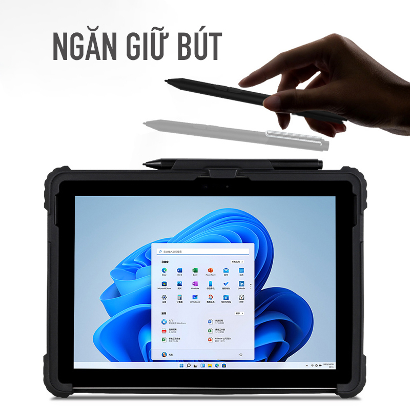 Ốp Lưng dành cho Surface Pro 9 Có Dây Đeo Vai Và Tay Trong Suốt